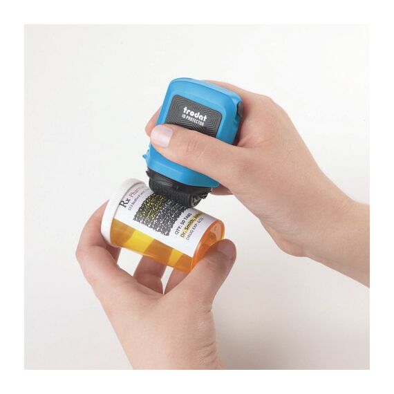 Trodat ID Protector Tintenroller, Himmelblau, Kissen Schwarz (Eng Verpackung, Gebrauchs, 7 image