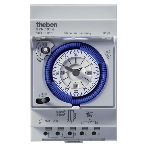 Theben SYN 161 d Blau, Grau Täglicher Timer