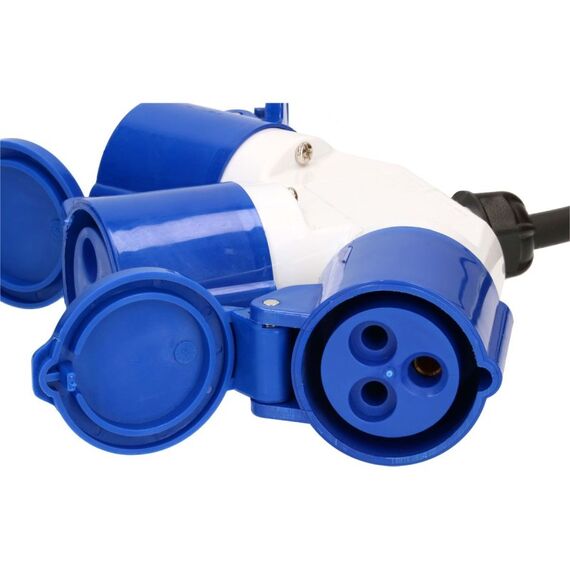 Max Hauri AG 163897 Verlängerungskabel/Steckdosenleiste 1,5 m 3 AC-Ausgänge Drinnen/Draußen Schwarz, Blau, 4 image