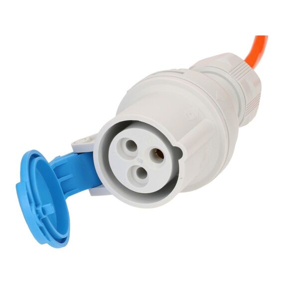 Max Hauri AG Basic Line 163945 Verlängerungskabel/Steckdosenleiste 15 m 1 AC-Ausgänge Drinnen/Draußen Schwarz, Blau, Orange, Weiß, 2 image