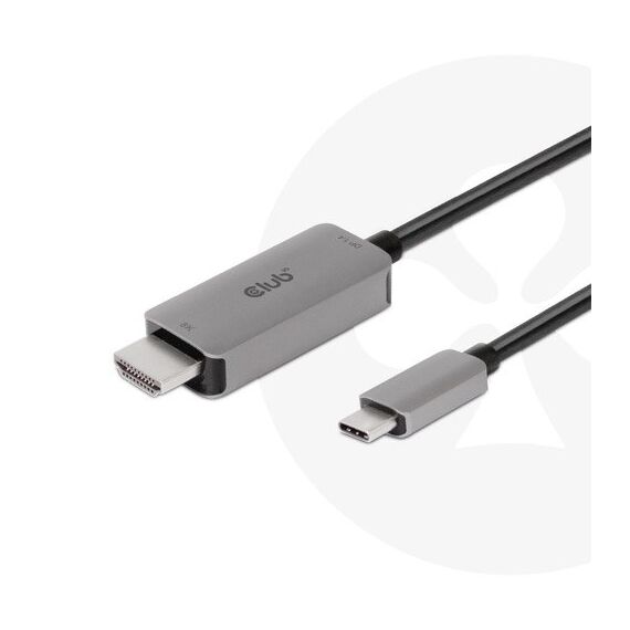 CLUB3D USB Gen2 Type-C to HDMI 4K120Hz 8K60Hz HDR10 with DSC1.2 Active Cable M/M 3m