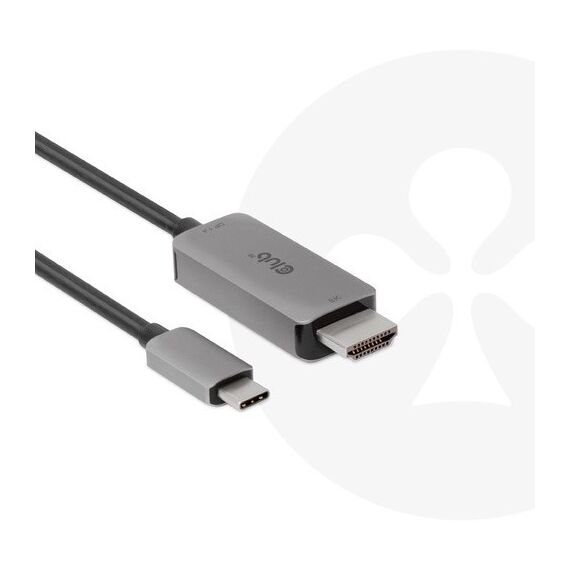 CLUB3D USB Gen2 Type-C to HDMI 4K120Hz 8K60Hz HDR10 with DSC1.2 Active Cable M/M 3m, 2 image