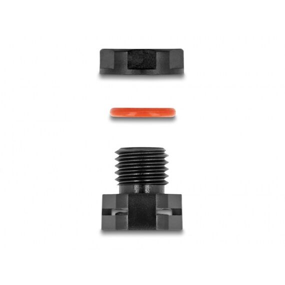 DeLOCK Druckausgleichselement M6 schwarz 2 Stück, 2 image