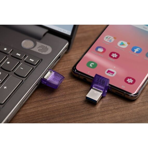 Kingston Technology DataTraveler 256GB microDuo 3C 200MB/s dual USB-A + USB-C, Kapazität: 256 GB, 8 image