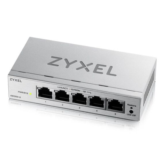 Zyxel GS1200-5V3 Managed L2 Gigabit Ethernet (10/100/1000) Desktop Grau