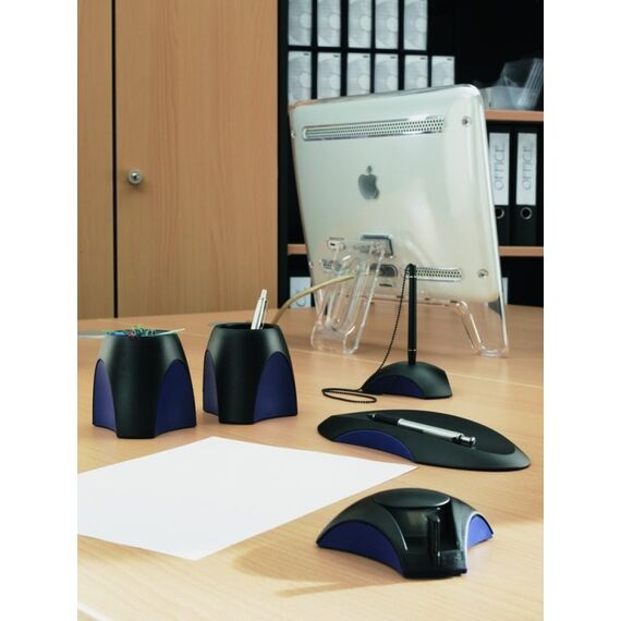 HAN Delta Stiftehalter Metall, Kunststoff Schwarz, Blau, 2 image