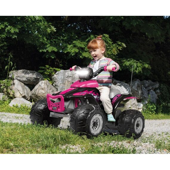 Peg Perego Corral T-Rex 330W Aufsitz-Quad, Farbe: Schwarz, Pink, 7 image