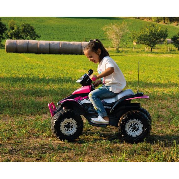 Peg Perego Corral T-Rex 330W Aufsitz-Quad, Farbe: Schwarz, Pink, 8 image