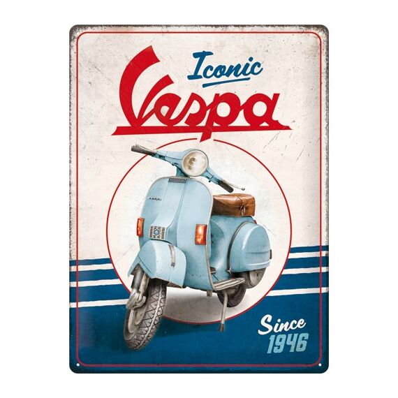Nostalgic Art 45104962 Dekoratives Schild & Tafel für drinnen Stahl Blau, Rot, Weiß