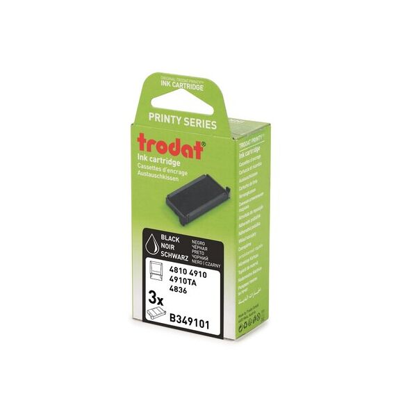 Trodat 6/4910 Stempelkissen Schwarz 3 Stück(e)