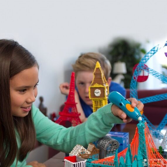 3Doodler Start Eco Plastic - Fire and Ice Mixed Bag 250 Kompostierbarer Kunststoff Orange, Türkis, Weiß, Gelb 1 g, 3 image