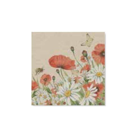 Paper + Design Floral Poppies Seidenpapier Mehrfarbig 25 Stück(e)