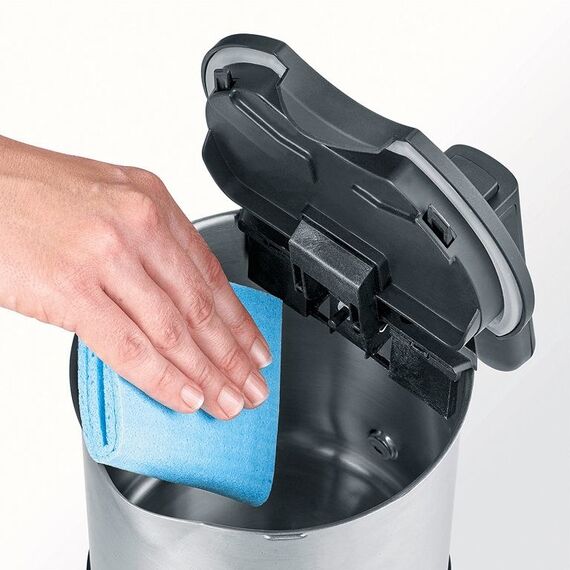 Severin WK 3409 Wasserkocher 1,7 l 2200 W Schwarz, Edelstahl, 6 image