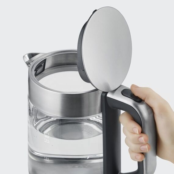 Severin WK 3420 Wasserkocher 1,7 l 2200 W Schwarz, Edelstahl, Transparent, 6 image