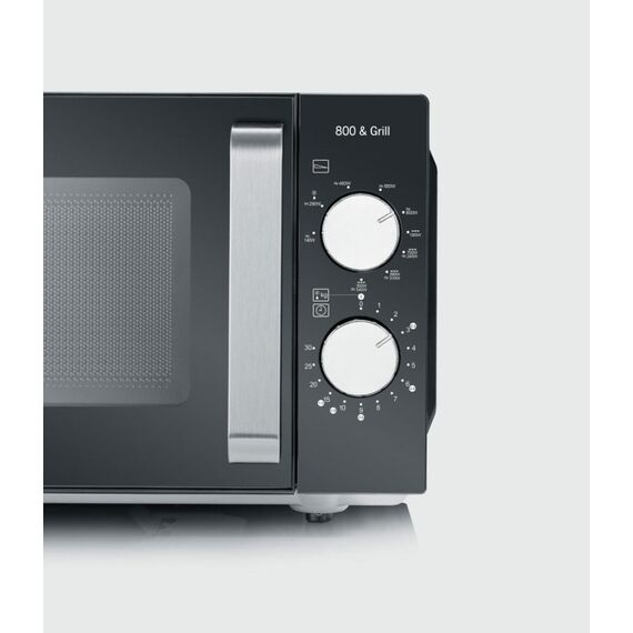 Severin MW 7762 Mikrowelle Schwarz, Edelstahl Grill-Mikrowelle Arbeitsplatte 20 l 800 W, 4 image