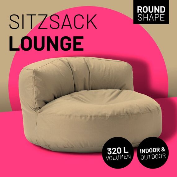Lumaland Sitzsack Lounge Dunkelblau Drinnen Oval, Farbe: Dunkelblau, 2 image