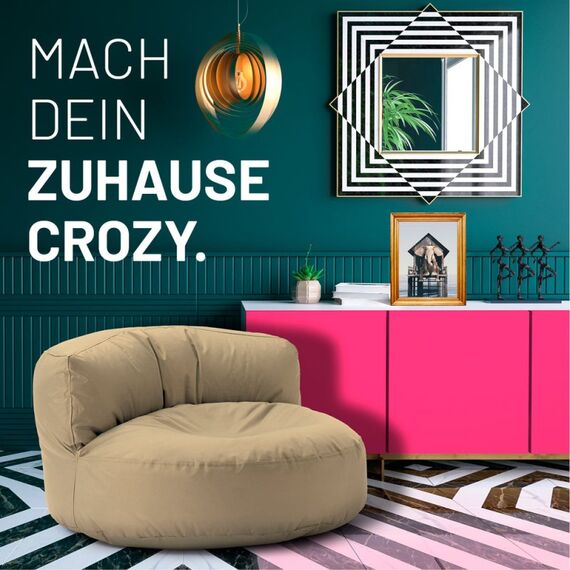 Lumaland Sitzsack Lounge Dunkelblau Drinnen Oval, Farbe: Dunkelblau, 3 image