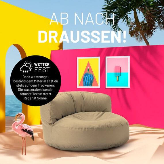 Lumaland Sitzsack Lounge Dunkelblau Drinnen Oval, Farbe: Dunkelblau, 6 image