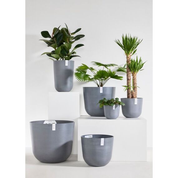 Ecopots Oslo 65 Drinnen/Draußen Topfpflanzer Freistehend Grau, Farbe: Grau, 4 image