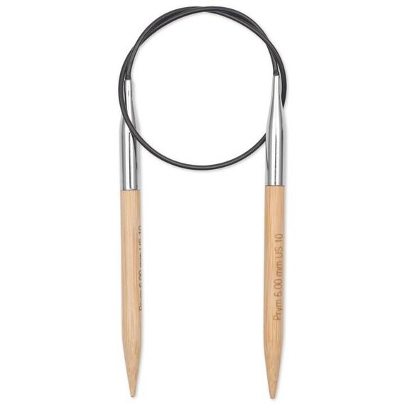 Prym Rundstricknadel 1530, Bambus, 40cm, 6,0mm