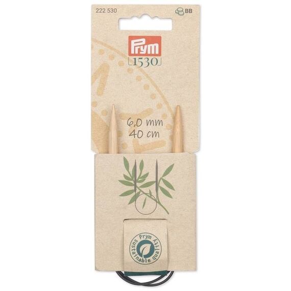 Prym Rundstricknadel 1530, Bambus, 40cm, 6,0mm, 2 image