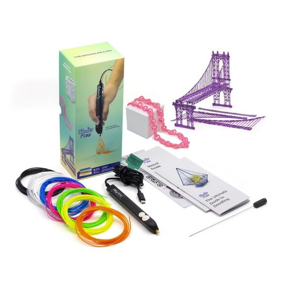 3Doodler Filament FLOW 20 PLA 20 Farben Nachfüllpack Polyacticsäure (PLA) Schwarz, Blau, Dunkelgrün, Dunkelrosa, Gold, Grün, Lila, Navy, Orange, Pink, Transparent, Weiß, Gelb, 4 image