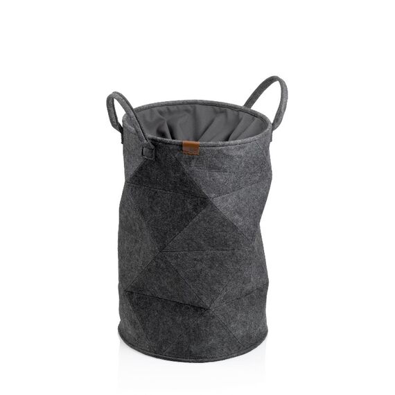 Kela 24491 Wäschekorb Rund Polyester Grau