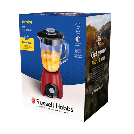 Russell Hobbs 27120-56 Mixer 1,5 l Tischplatten-Mixer 650 W Schwarz, Rot, Transparent, 9 image