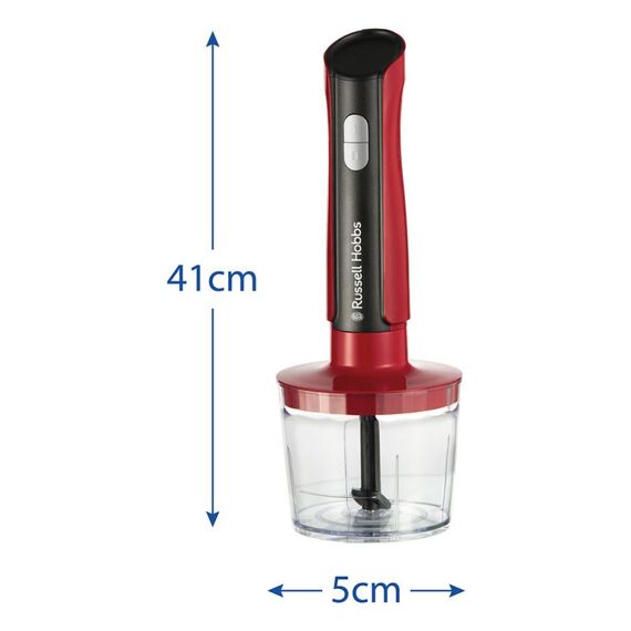 Russell Hobbs 27140-56 Mixer 1 l Tragbarer Mixer 500 W Schwarz, Rot, Transparent, 5 image