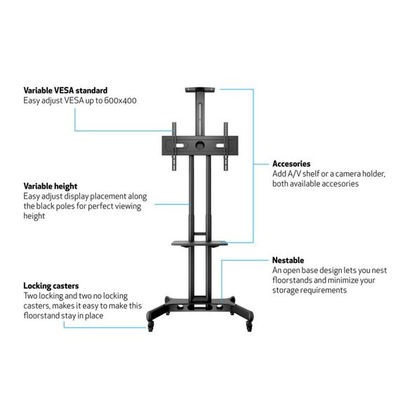 Multibrackets 2319 TV-Halterung 152,4 cm (60") Schwarz, 3 image