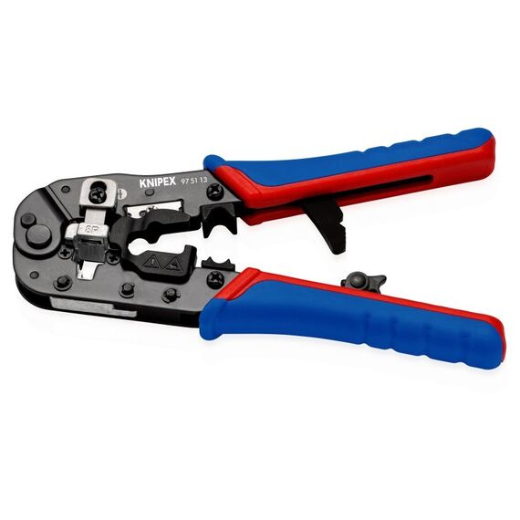 Knipex 97 51 13 Kabel-Crimper Crimpwerkzeug Schwarz, Blau, Rot