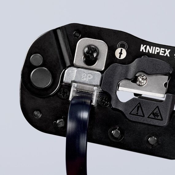 Knipex 97 51 13 Kabel-Crimper Crimpwerkzeug Schwarz, Blau, Rot, 13 image