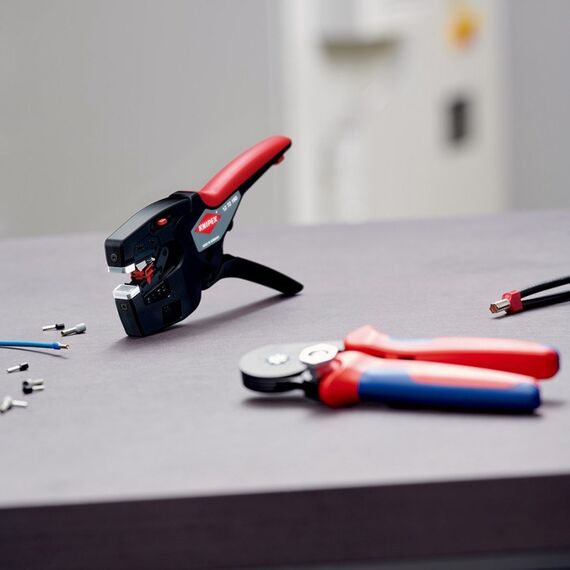 Knipex 12 72 190 Abisolierzange Schwarz, Rot, 19 image