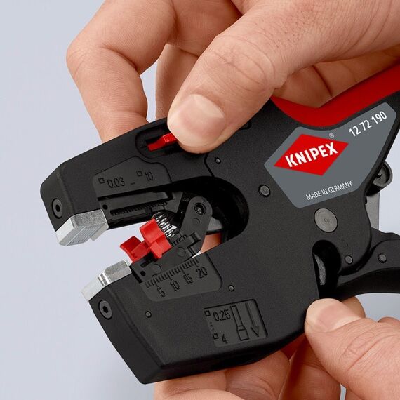 Knipex 12 72 190 Abisolierzange Schwarz, Rot, 4 image