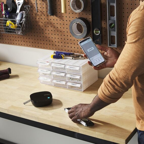 DYMO LetraTag 200B-Beschriftungsgerät mit Bluetooth | kompakter Etikettendrucker | verbindet sich über Wireless Bluetooth-Technologie mit iOS und Android | inklusive 1 x Papierschriftband in Weiß, 14 image
