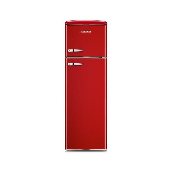 Severin RKG 8983 Kühl- und Gefrierkombination Freistehend 246 l Rot, Farbe: Rot