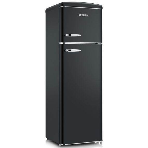 Severin RKG 8984 Kühl- und Gefrierkombination Freistehend 246 l Schwarz, Farbe: Schwarz
