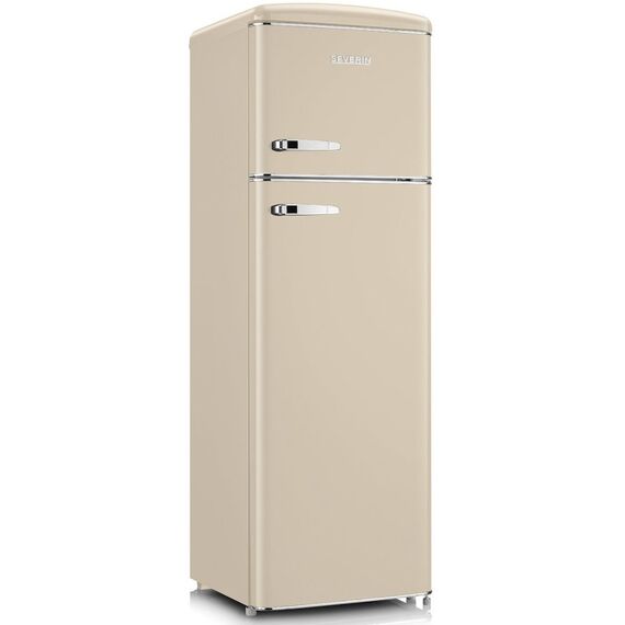 Severin RKG 8985 Kühl- und Gefrierkombination Freistehend 246 l Cremefarben, Farbe: Cremefarben