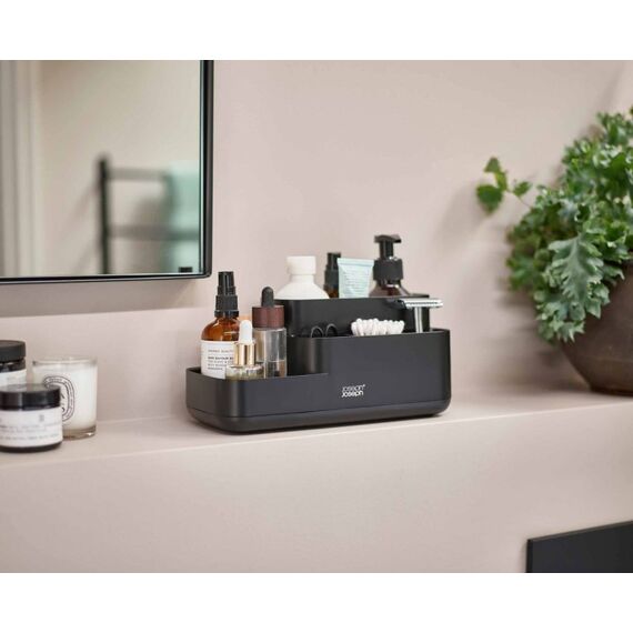 Joseph Joseph 70600 Badezimmer-Aufbewahrungsbehälter Schwarz Badezimmer-Organizer, 2 image