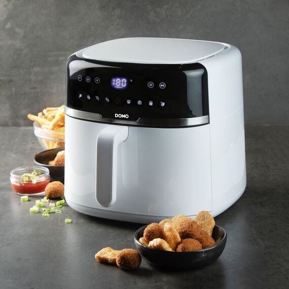 Domo DO1148FR Fritteuse Einzelbild 8 l 1800 W Heißluftfritteuse Weiß, 3 image