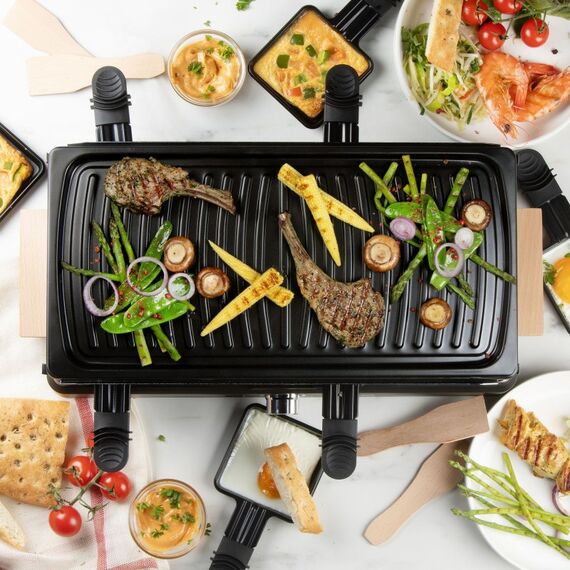 Domo DO9294G Raclette Grill 8 Person(en) 1400 W Schwarz, 2 image