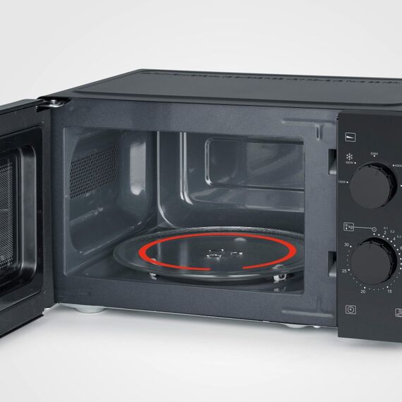 Severin MW 7580 Mikrowelle Schwarz Solo-Mikrowelle Arbeitsplatte 19 l 700 W, 2 image