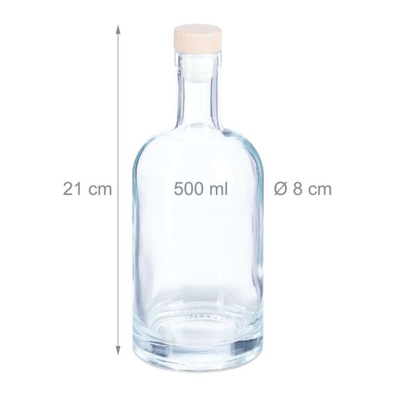 Relaxdays 10050533 Universal-Behälter-Set 0,5 l Glas, 4 image