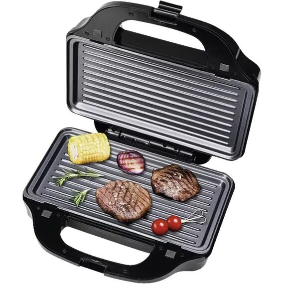 Nouvel Sandwich Maker XL Sandwich-Toaster 900 W Silber, Schwarz, 6 image