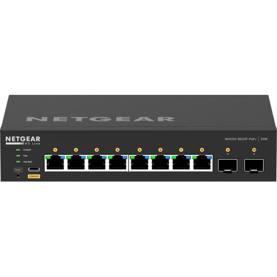 NETGEAR GSM4210PX Managed L2/L3 Gigabit Ethernet (10/100/1000) Power over Ethernet (PoE) Schwarz, 5 image