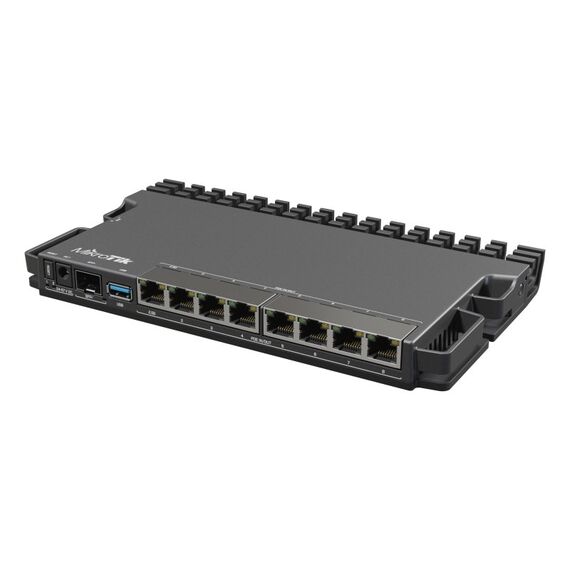 Mikrotik RB5009UPR+S+IN Kabelrouter 2.5 Gigabit Ethernet, Gigabit Ethernet Schwarz
