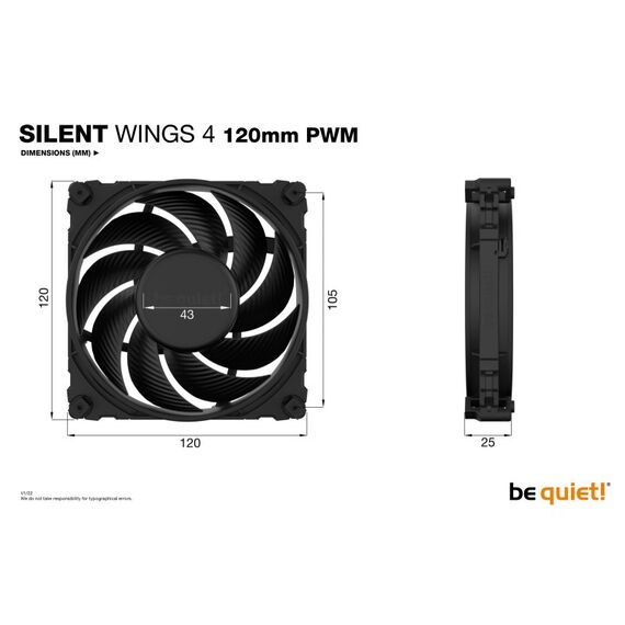 be quiet! SILENT WINGS 4 | 120mm PWM Computergehäuse Ventilator 12 cm Schwarz 1 Stück(e), 4 image