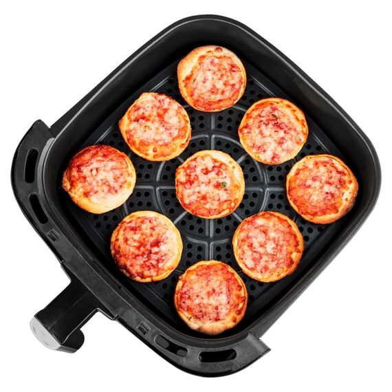 MEDION LIFE P10 XL Duo Heißluftfritteuse MD 11750, mit 2 Heizelementen, 2.150 W Gesamtleistung, ölfreies Frittieren, 9 Automatikprogramme, 6,8 L Nutzinhalt, Farbe: Schwarz, Länge: 1,5 m, 11 image