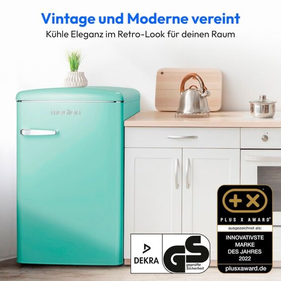MEDION MD 37790 Kühlschrank mit Gefrierfach Freistehend 108 l Türkis, Farbe: Türkis, 7 image
