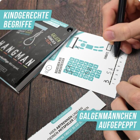 Denkriesen HANGMAN Junior Edition 20 min Brettspiel Wort, 4 image